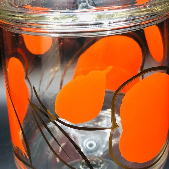 60s Anchor Hocking ENCHANT Ware Apothecary Jar Vintage Kitchen Glassware - Picture 8 of 12